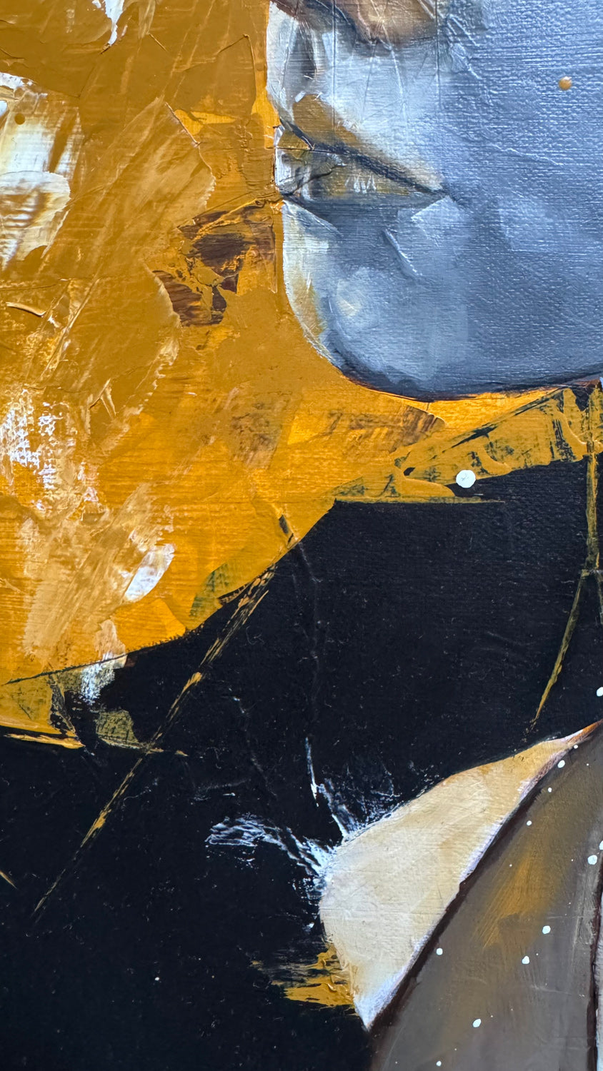 Tableau peinture à l'huile - ATTENTIVE