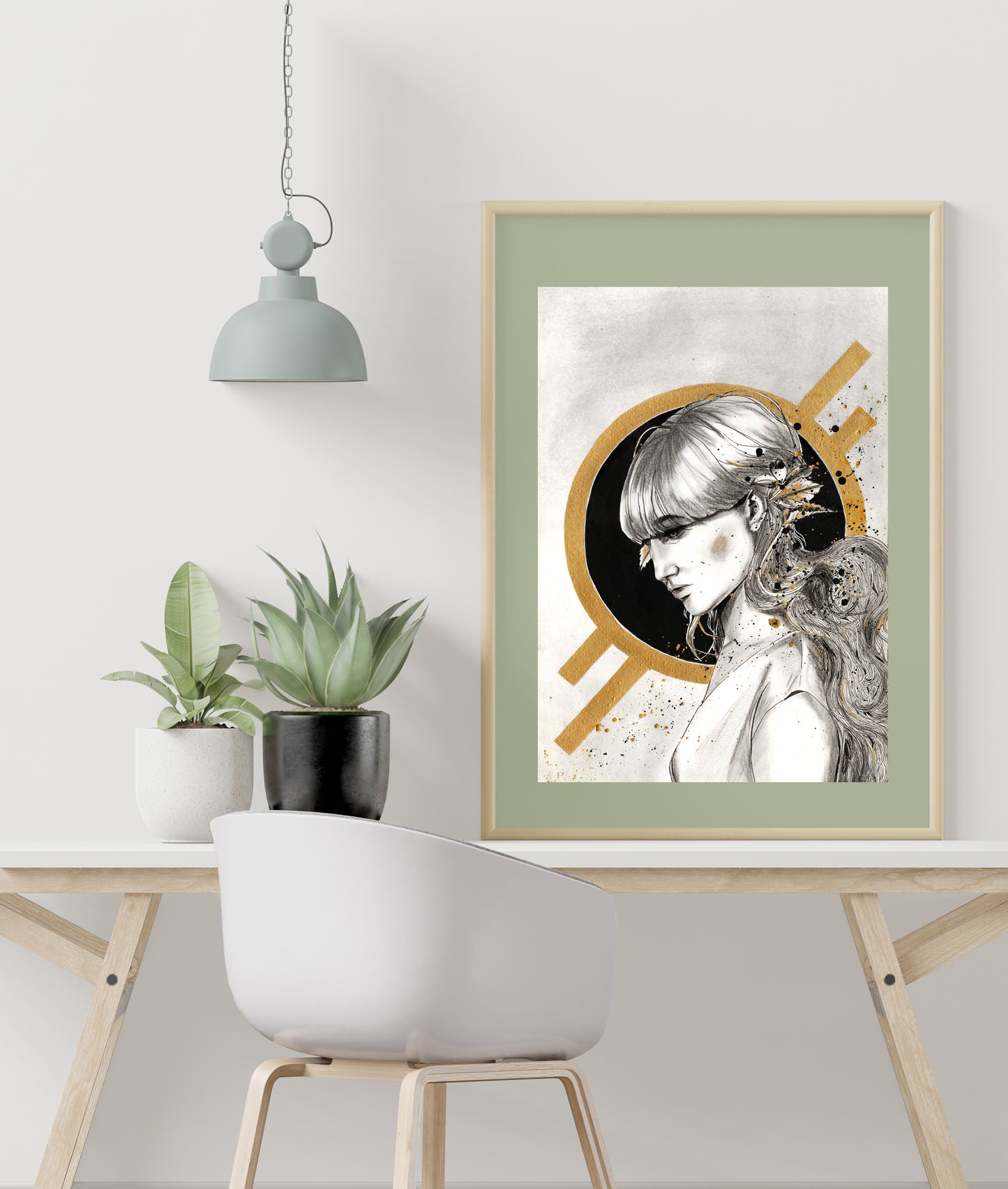 Impression de l'œuvre "Pensée 3"