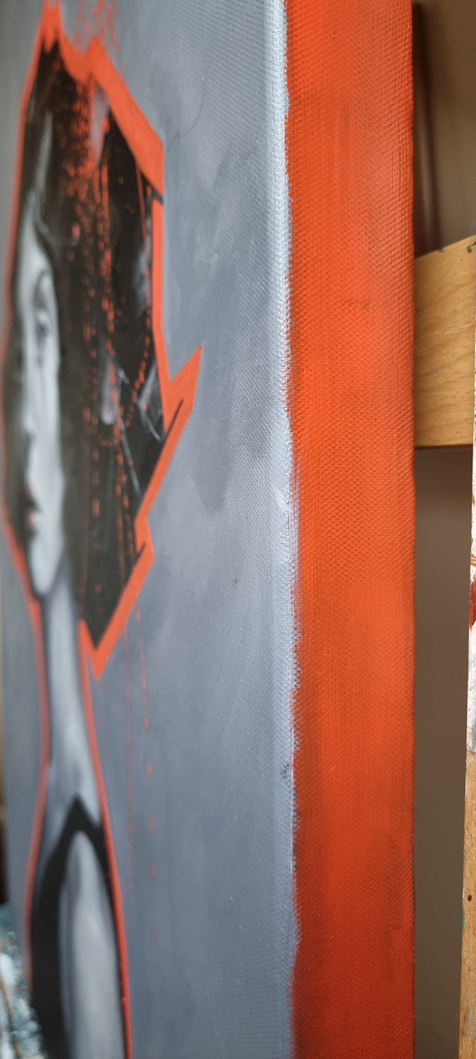 Peinture à l'huile "ROUGE"